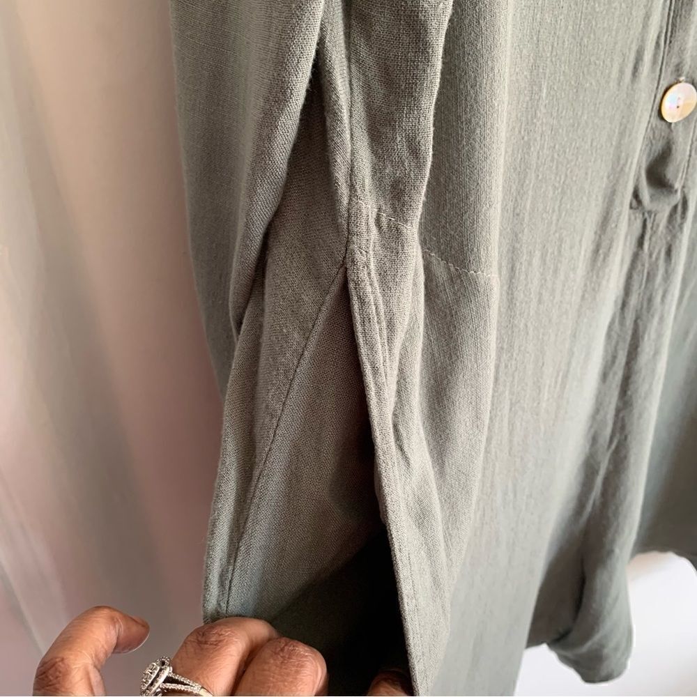 ELECTRIC & ROSE X FREE PEOPLE SIERRA OVERSIZED ROMPER SAGE GREEN XS - Picture 8 of 13
